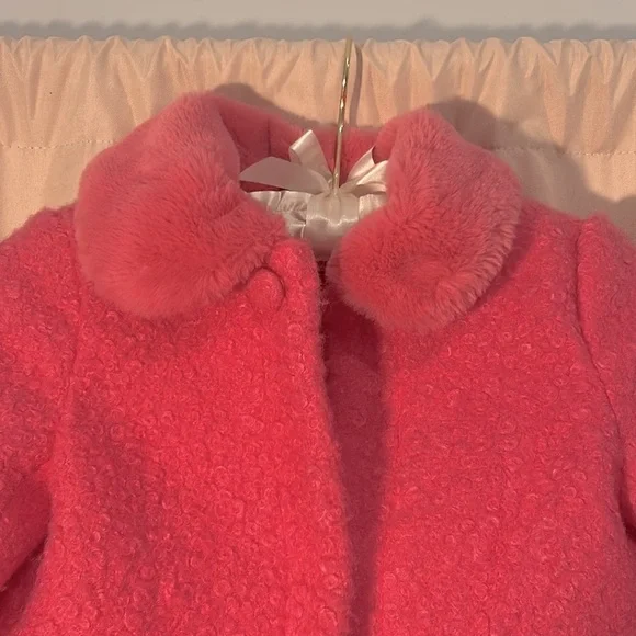 🎁 Preworn Holiday Special Occasion Toddler Girls Size 5 Coat Special Price 🎁 - Picture 3 of 5